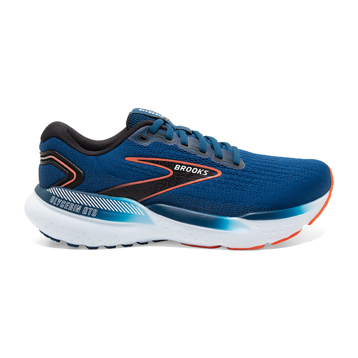Brooks M Glycerin GTS 21 Blue Opal/Black/Nasturtium